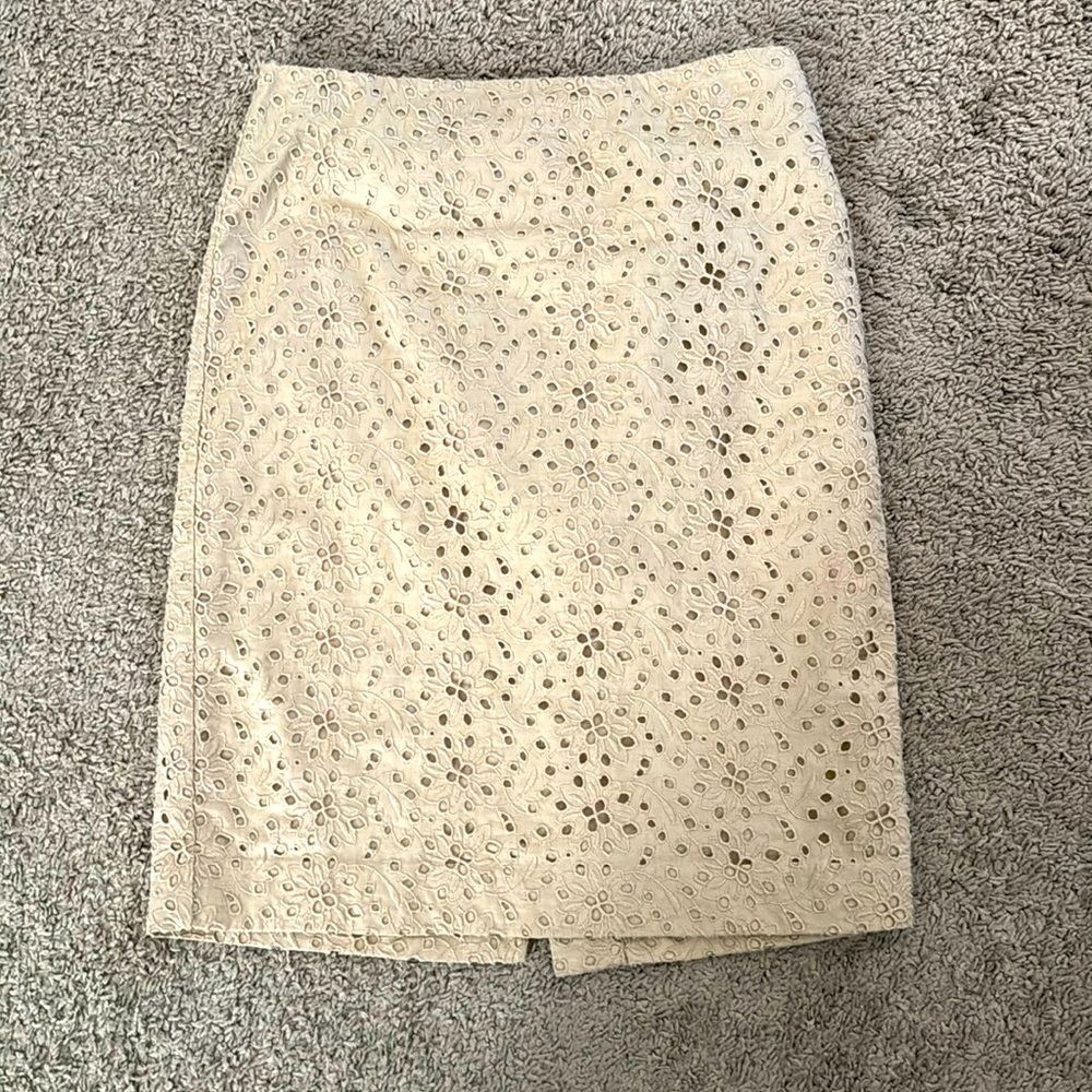 Talbots tan, knee length skirt
